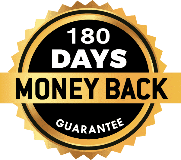180-day guarantee badge
